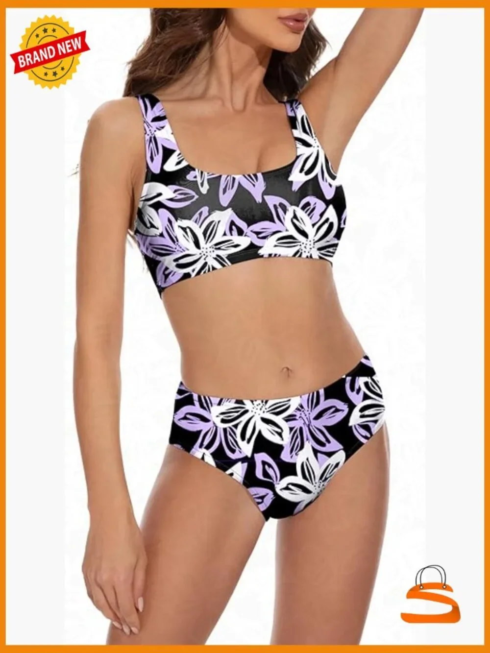 Leakproof Period Bikini Set XS Sporty Fit Quick Dry UPF 50+